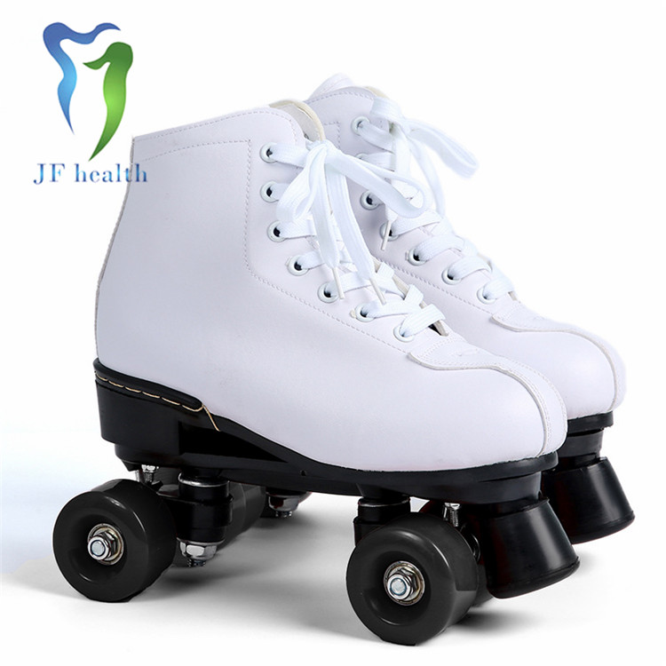 Popular professional simple design double row wheel skating shoes fashion roller skates for beginners