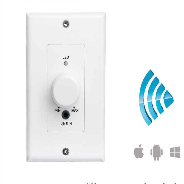 Встраиваемая в стену 2-х канальный стерео усилитель беспроводной Bluetooth аудио усилитель мощности