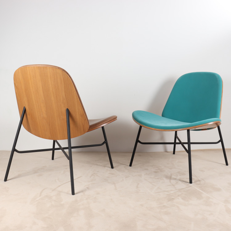 New design interior living room fabric upholstery solid wooden dining chair