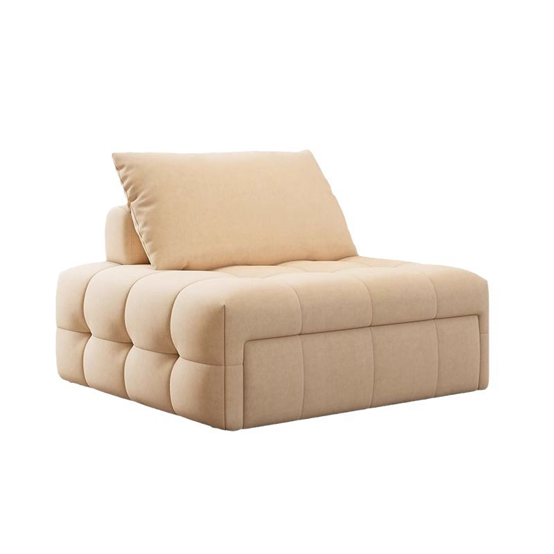 Modern Multifunctional Single Folding Puff Retractable Fabric Sofa Bed sofa extendible Feature Bedroom Living Room