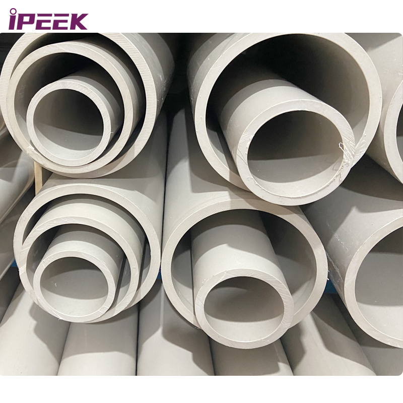 iPEEK Custom 100% Virgin Material High Density Peek Rod Round Bar Engineering Plastic Nature PEEK Tube
