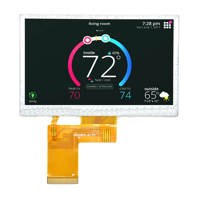 1000 Nits 480x272 IPS smart tft экран панели дисплея 4,3 дюйма lcd
