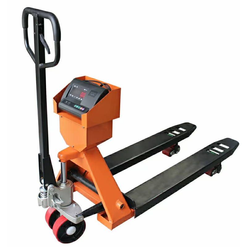 1T-3T low profile pallet truck scale manual pallet with scale