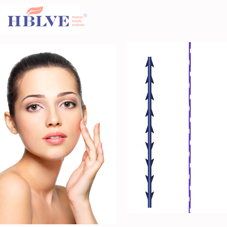 Рассасывающийся хирургический пресс для лица Blunt cannula, формование рыбьей кости, 3d cog pdo, подтяжка ниток