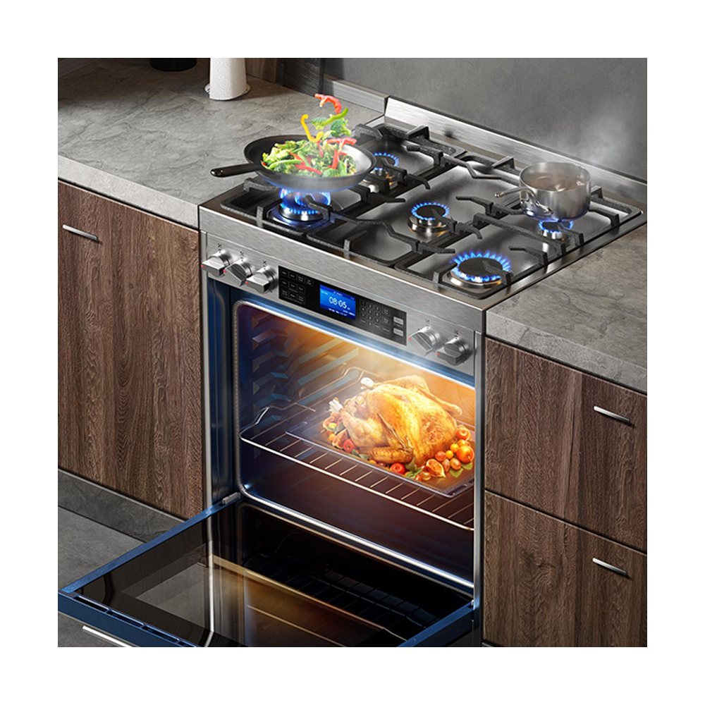 Robam G517K Новые популярные газовая плита горелки 5.0Cu.ft с 450 высокая температура Система самоочистки и субботы режим