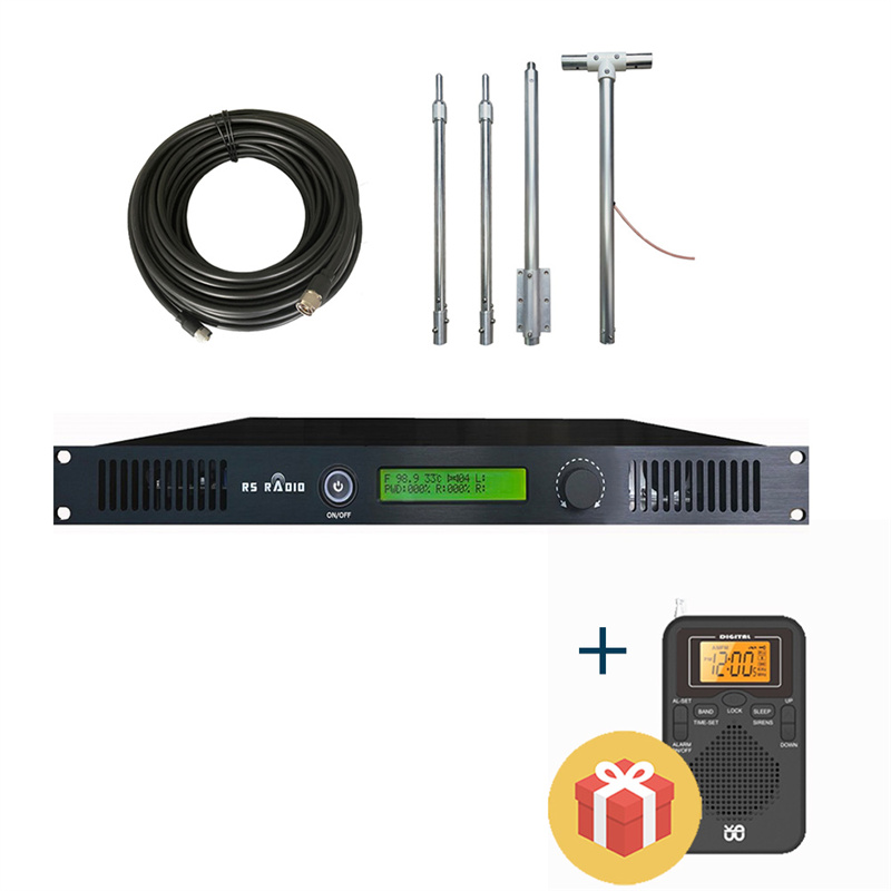 150watt FM Transmitter Kit FM Broadcast Transmitter+FM Dipole Antenna+Cable For Radio Station Gift