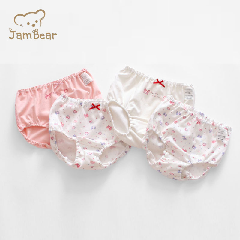 Экологичные Короткие штаны Jambear OEM из 100% органического хлопка для младенцев и малышей, нижнее белье для маленьких девочек