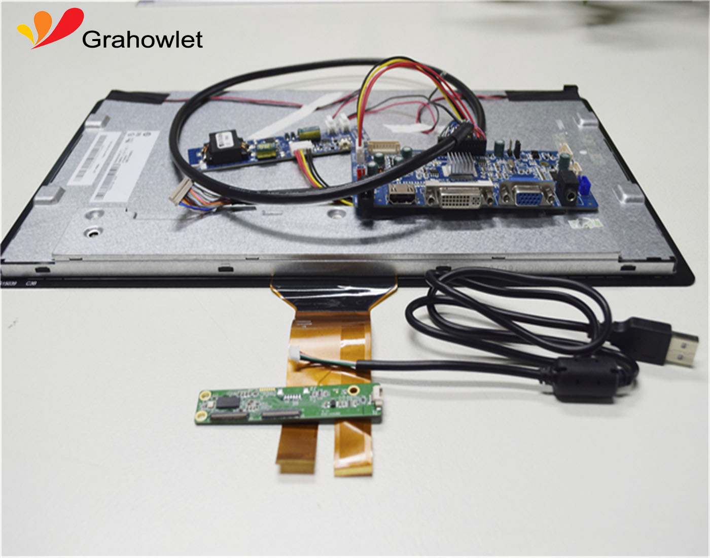 Открытый корпус LVDS 15,6 дюймовый емкостный промышленный сенсорный экран tft ЖК-дисплей модуль