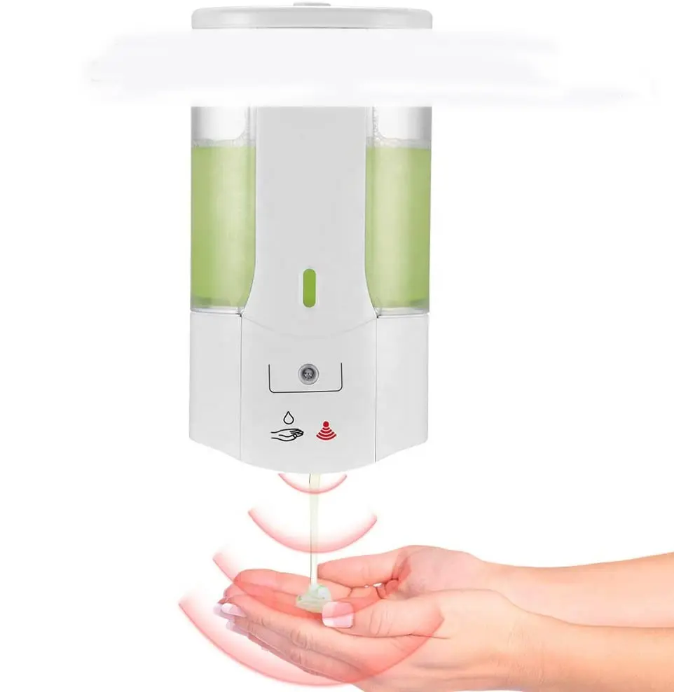 450ml Automatic Soap Dispenser Touchless Sensor Hand Sanitizer Shampoo Detergent Dispenser Wall Mounted For Bathroom Kitchen