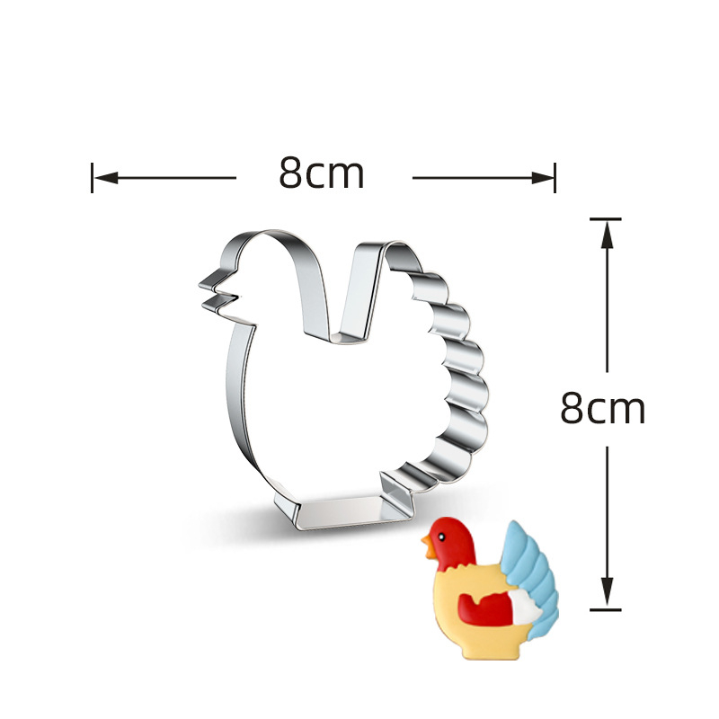 Duck maple leaves lovely polygonal shape creative baking stainless steel cookie mold