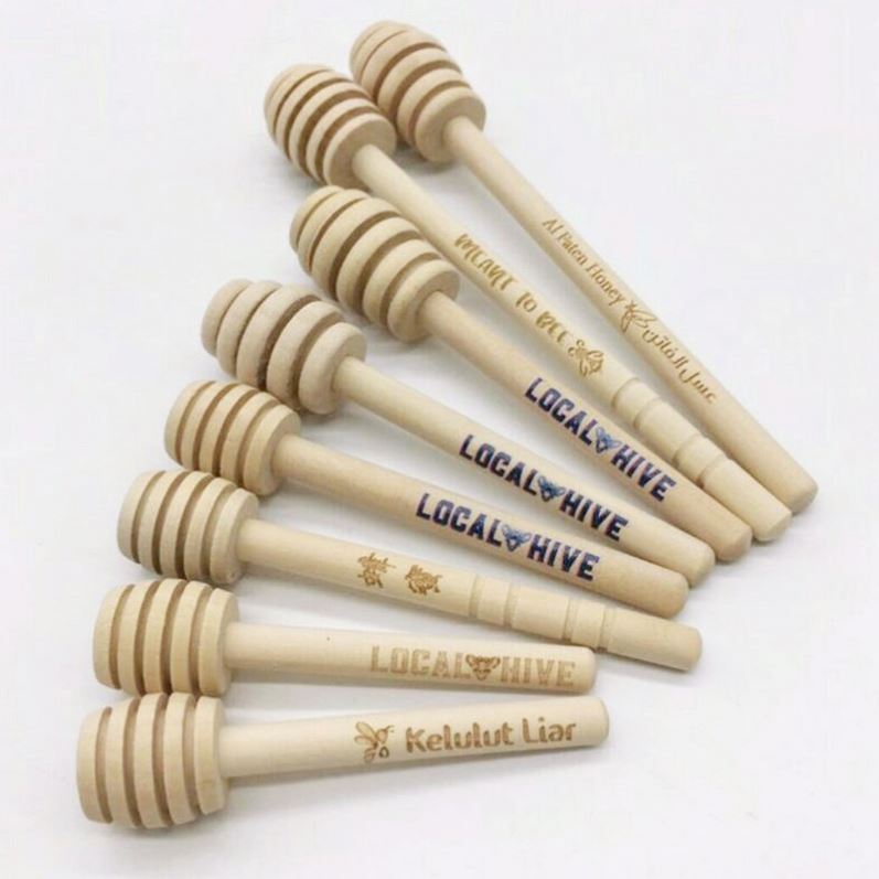 Professional Stanless Honey Dipper Plastic Lid