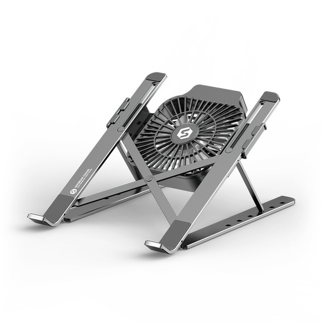 Manufacturer hot sale multi angle ruler laptop aluminium alloy notebook table bracket laptop stand with fan
