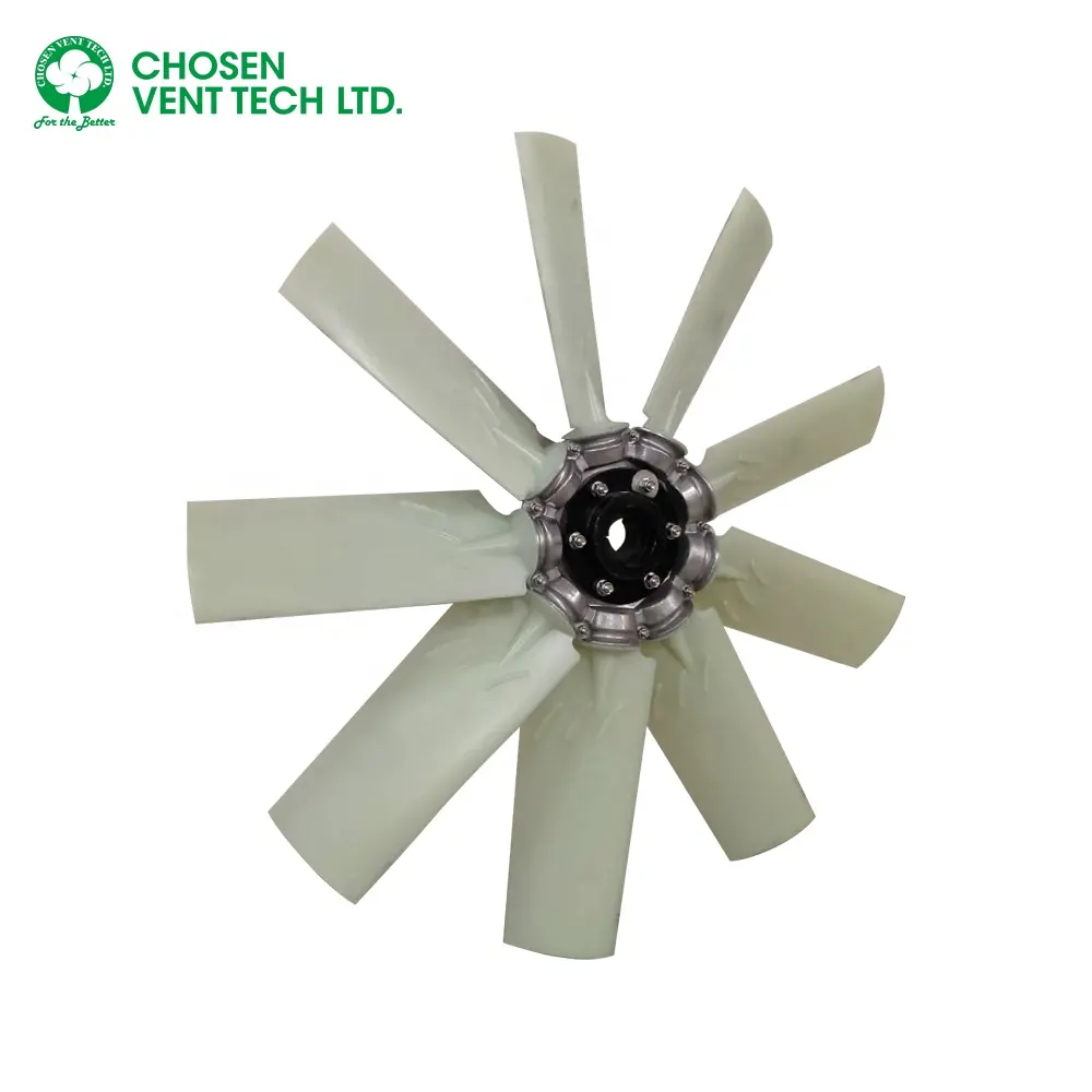 PP Axial Fan Impeller Airfoil Fan Blades Manufacturer for Industrial Fan Applications Plastic Chinese 1000~1295mm axial blades