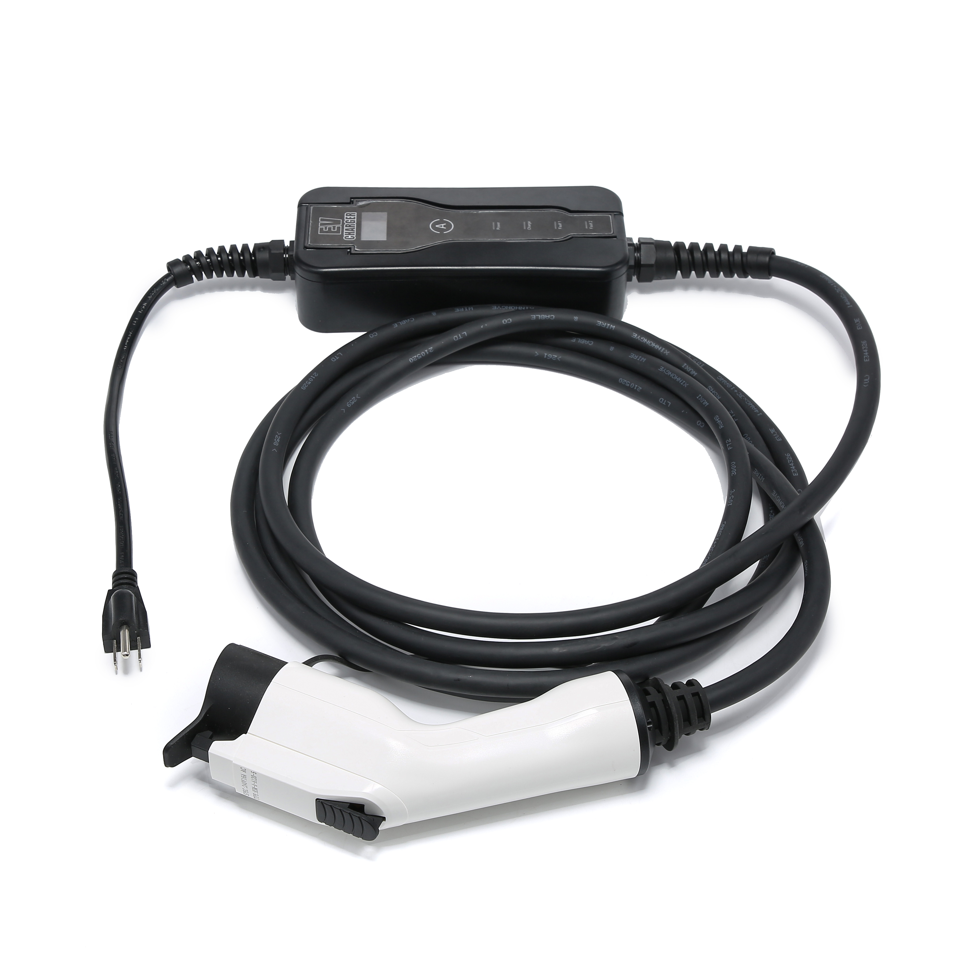 5M Wire Electric Car Charging station Cable 16A Current Adjustable Schuko Type EV Charger Gun