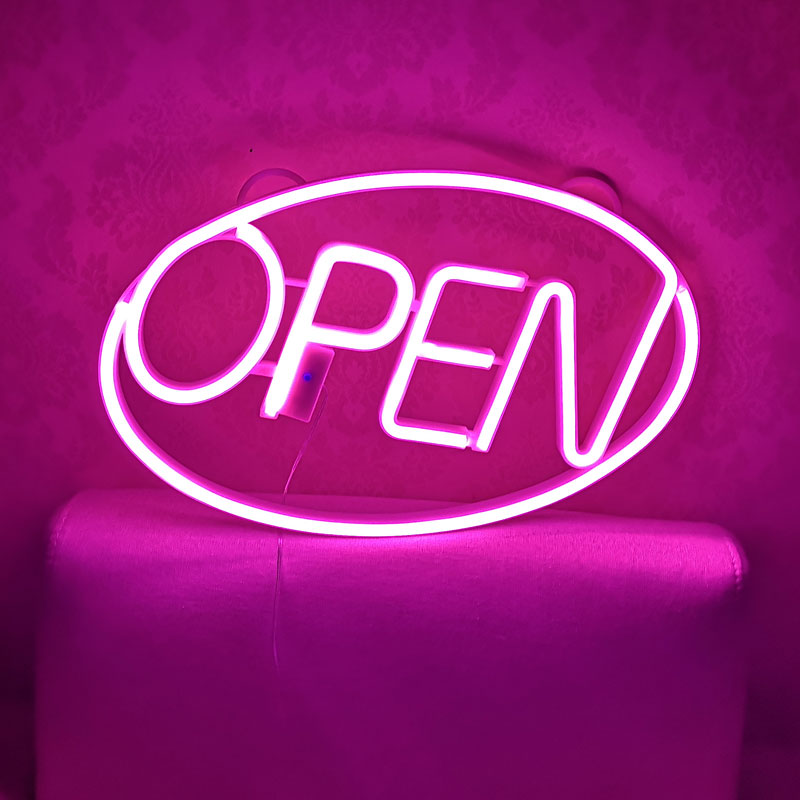 DC5V USB or battery power wall mount LED neon light sign with remote controller for snack bar restaurant party decoration