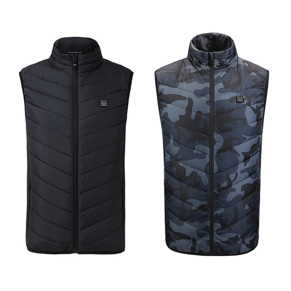 Fashion Winter Wear Polyester Thermal Men Plus Size Heated Vest with Battery Pack