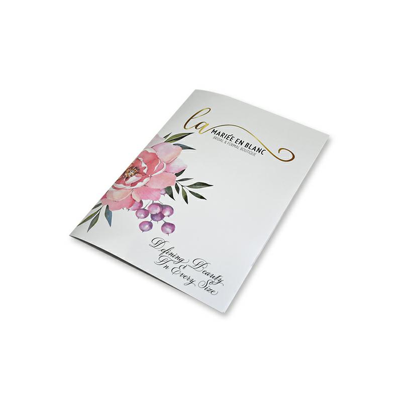wholesale A4 size custom printed kraft cardboard paper file folder