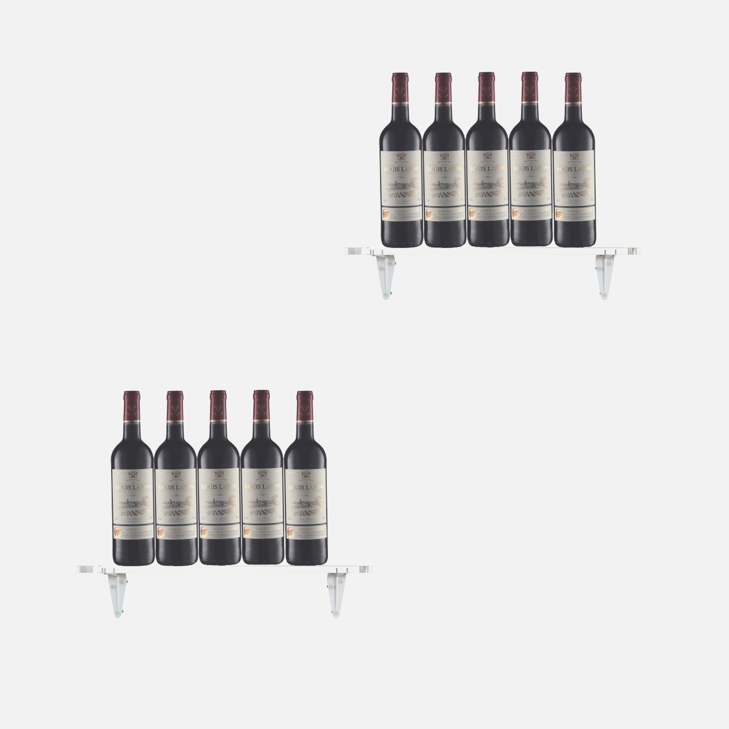 wall mount floating wine bottle rack wall mounted panel home