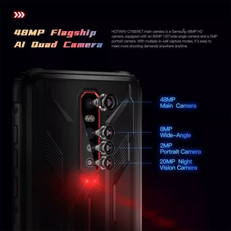 NEW ARRIVAL HOTWAVE CYBER 7 Rugged Phone 8GB+128GB 8280mAh Mobile Phones 5G Android 11 Smartphones