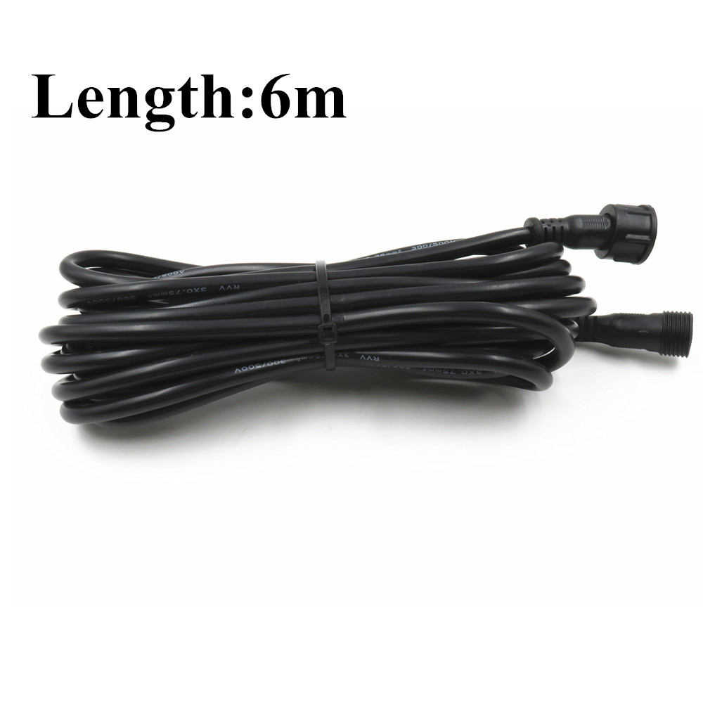Водонепроницаемый Удлинительный кабель ETOP, 6 м, 3 ядра, 18awg ip65, с разъемами 13,5 мм/18,5 мм/xconnect