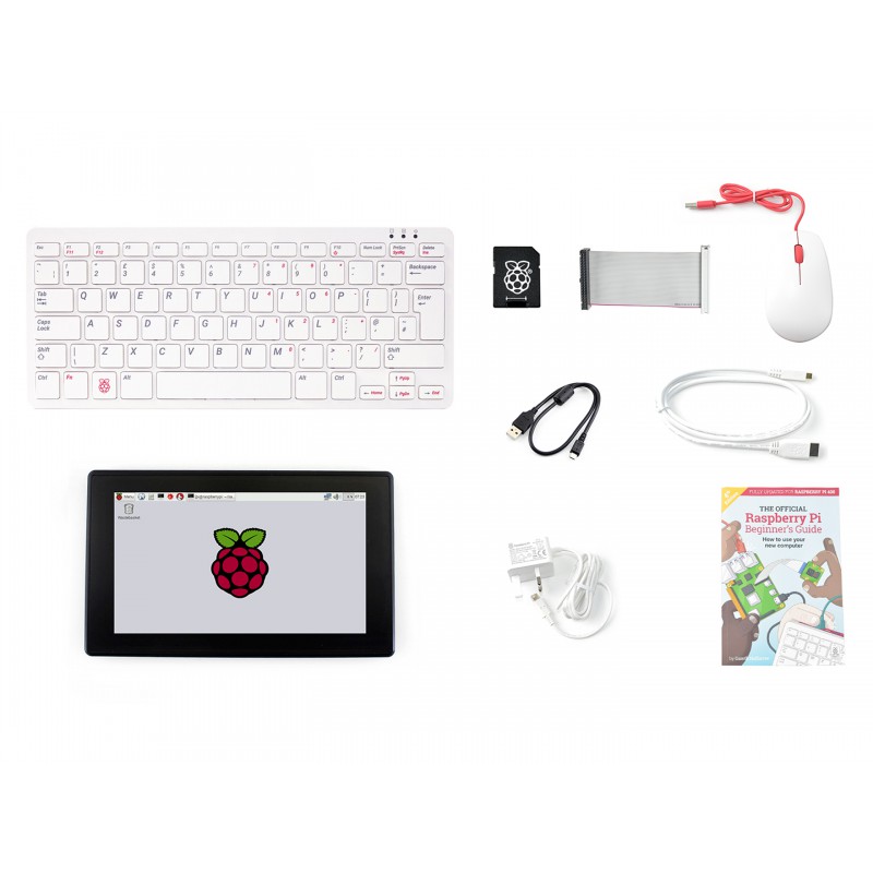 Raspberry Pi 400 комплект с 7 дюймов 5-точечного ёмкостного сенсорного дисплея UK блок питания