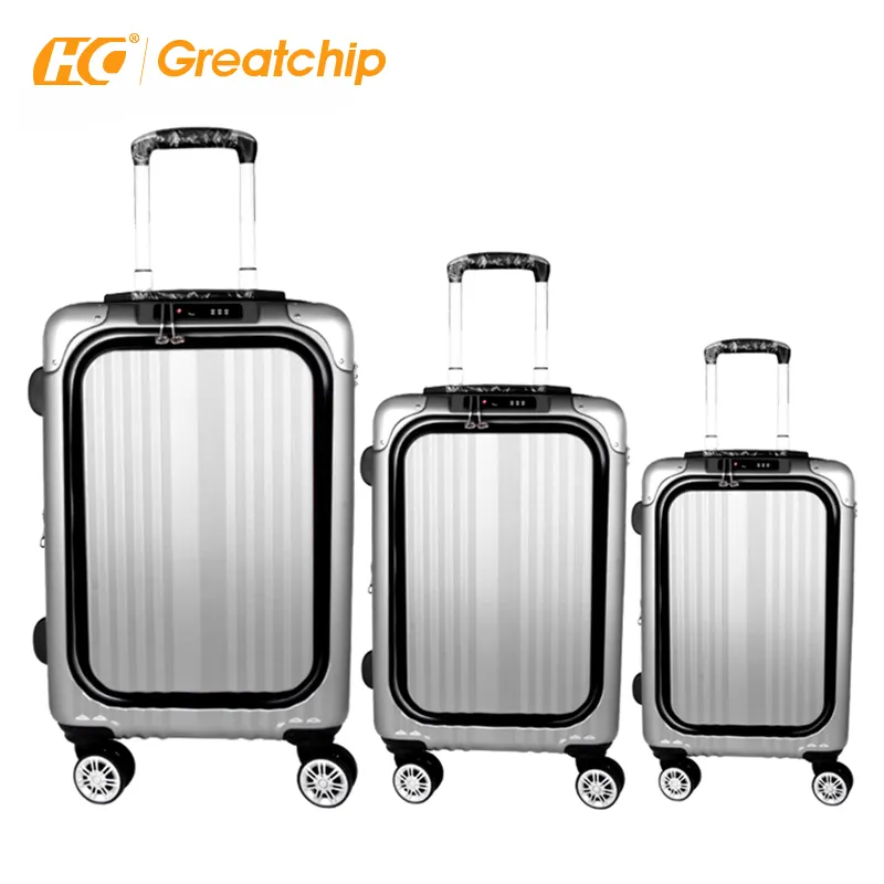 Luxury pc trolley travel bags luggage set suitcase on wheels 20 inch