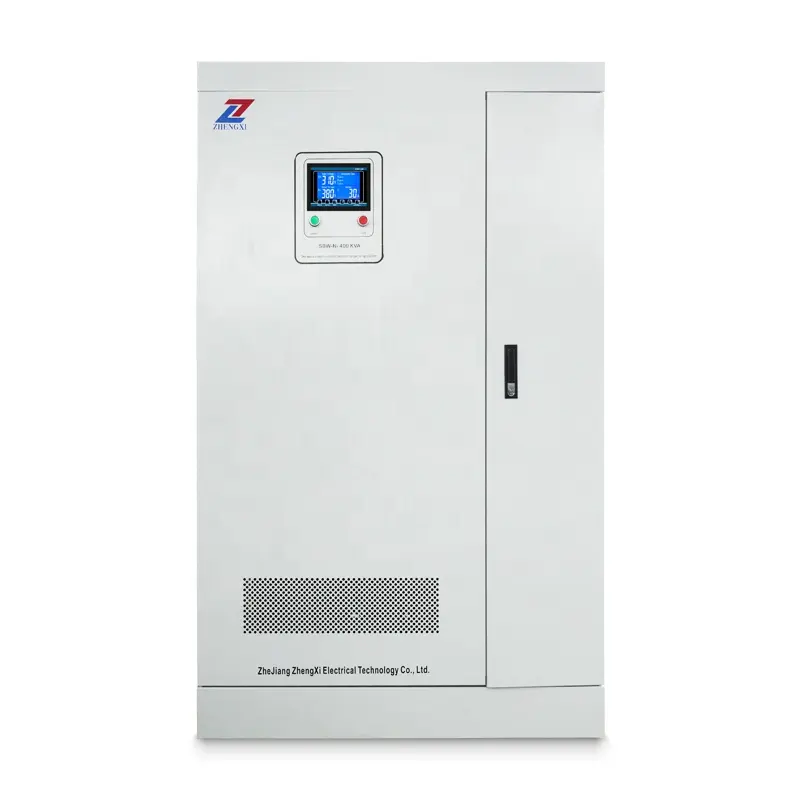 ZX SBW-N-400KVA трехфазный SBW 400KVA ЖК-дисплей трансформатор цепь стабилизатора напряжения переменного тока