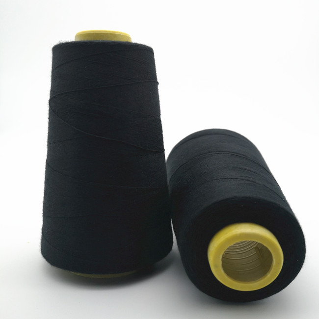 Заводская цена 40/2 3000yds 100% полиэстер швейная машина нить черный белый цвет