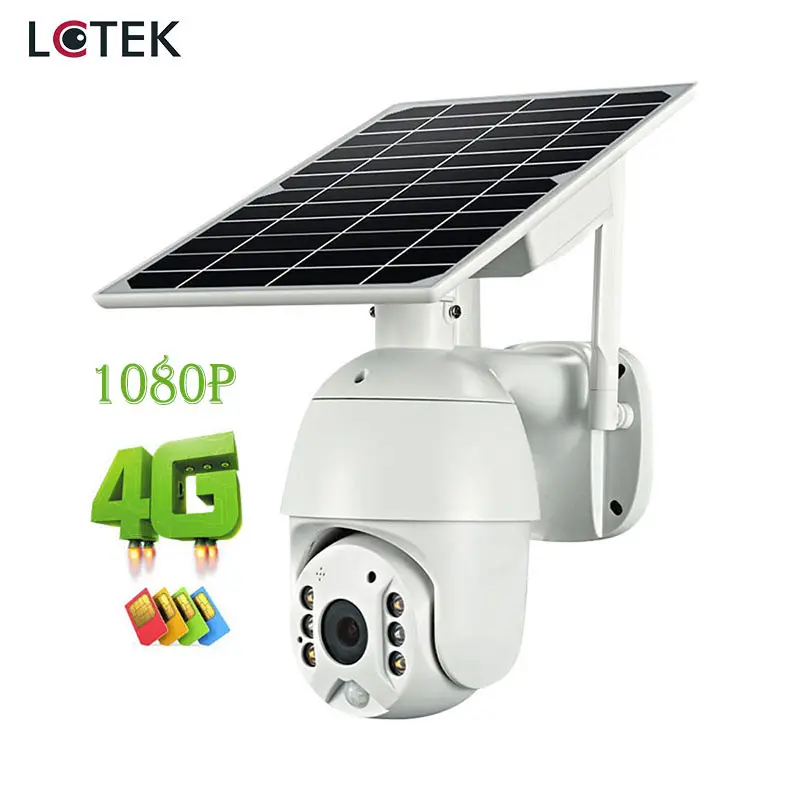 LCTEK 1080P 4G Solar Battery PTZ Camera Outdoor Waterproof PIR Alarm Motion detection P2P CCTV CAMERA