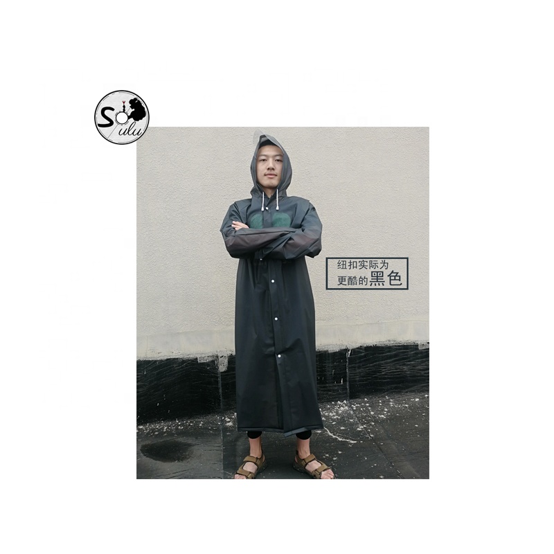 2021 plus size oversized raincoat backpack for adult men and women long thickened hiking plus fat hat poncho