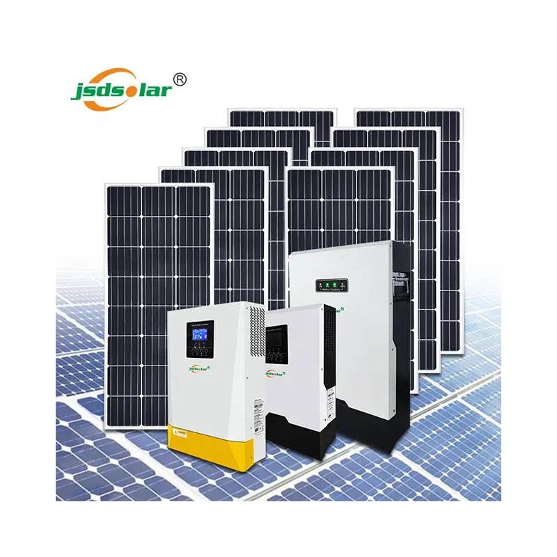 Solar Energy System For Home Projects 5KW 10KW 15KW 20KW 30KW Off Grid Solar Panel Power 5000W With Storage Batteries