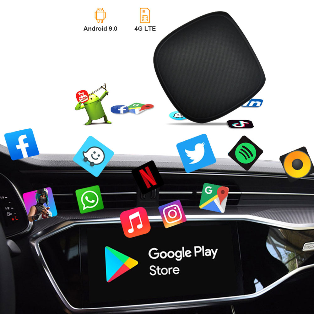 4+64G Apple CarPlay Android Auto Car Entertainment Multimedia Smart Android Box Wireless CarPlay AI Box
