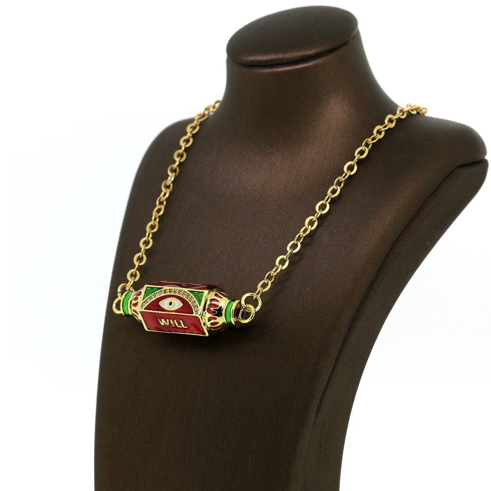 Bohemia Sweet Enamel Color Candy Sugar Pendant Necklace Summer Trendy Women Girl Jewelry Gifts
