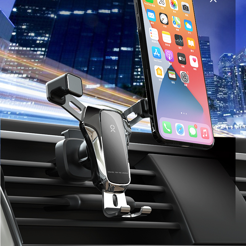 New Gravity Bracket Horizontal and Vertical Screen Car Mobile Phone Bracket Air Outlet Car Mobile Phone Navigation Bracket