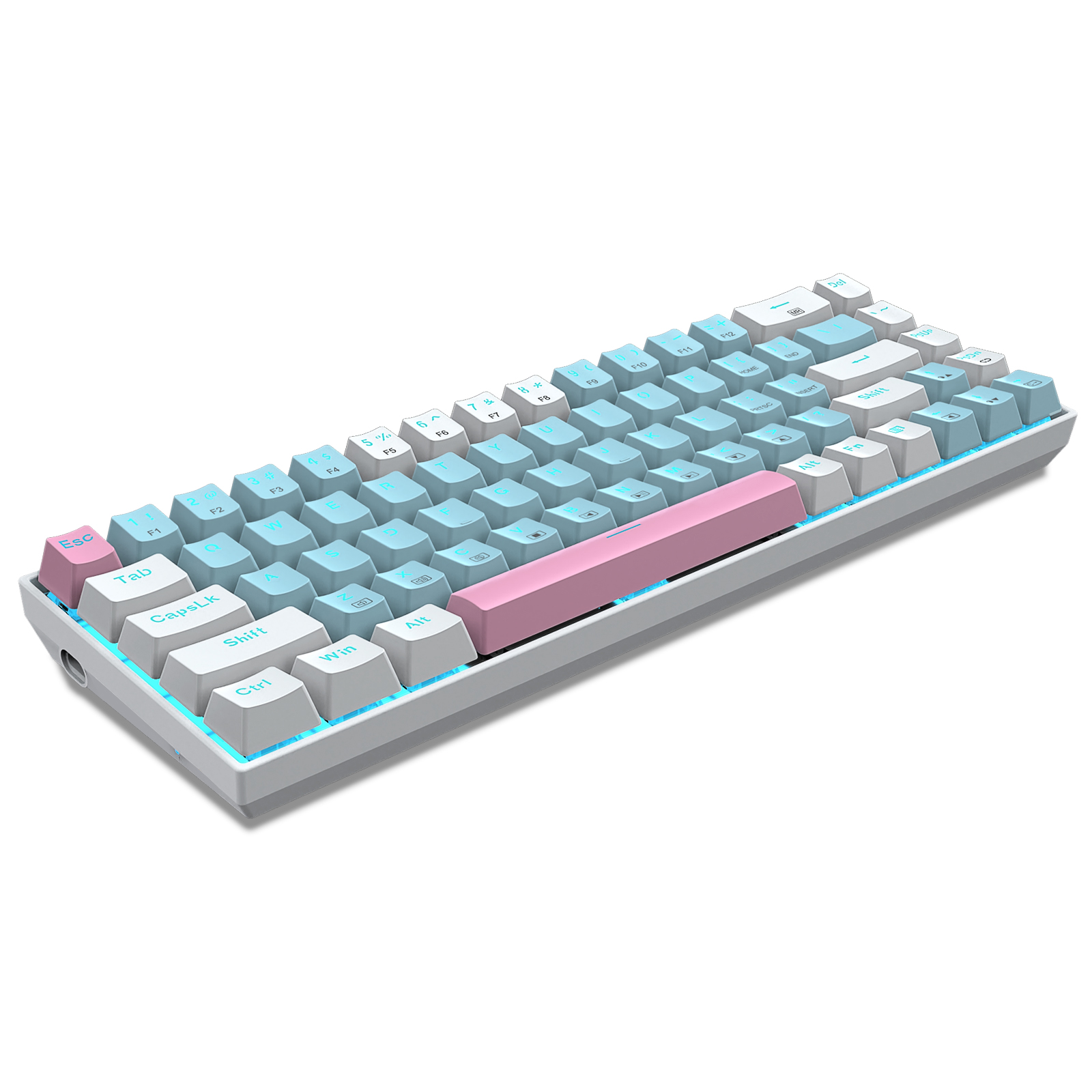 Модная механическая клавиатура RGB с подсветкой E-yooso Z686 эксклюзивная 61-клавишная Водонепроницаемая эргономичная пользовательская игровая клавиатура