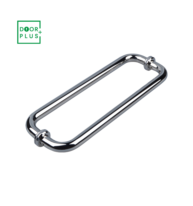 Doorplus 6 дюймов/8 дюймов/12 дюймов к спине здание стандартный внутренний нержавеющая сталь 304 # C формы стеклянные душевые дверные ручки