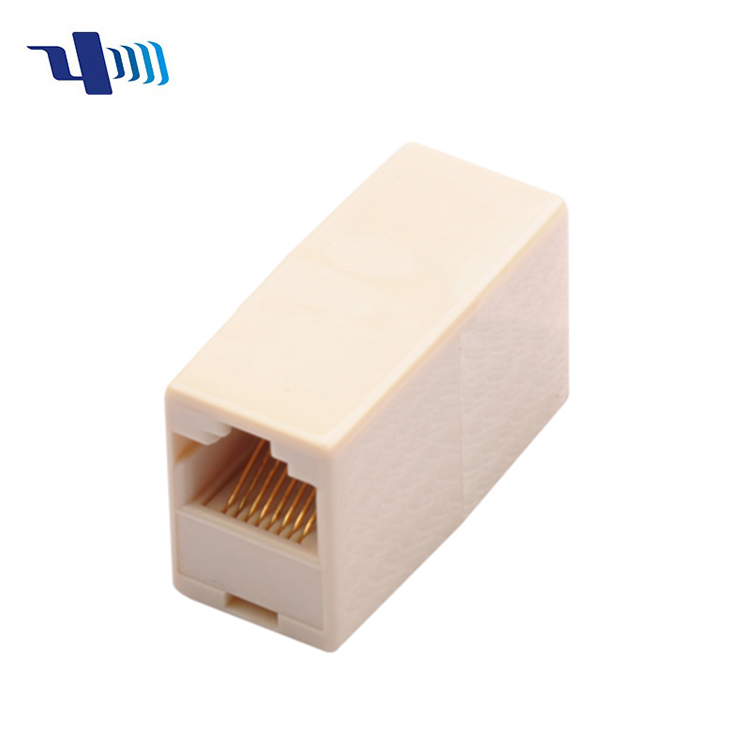 Соединитель RJ45, Встроенный адаптер, сетевой разъем «гнездо-гнездо», 5 пакетов для Ethernet Cat6/Cat5e/Cat5, удлинитель кабеля с золотым Pl