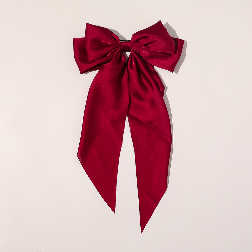 big bow hair clip hair bow ribbon with 15.8 inches long ribbon for elegant girls sweet dress up for hair