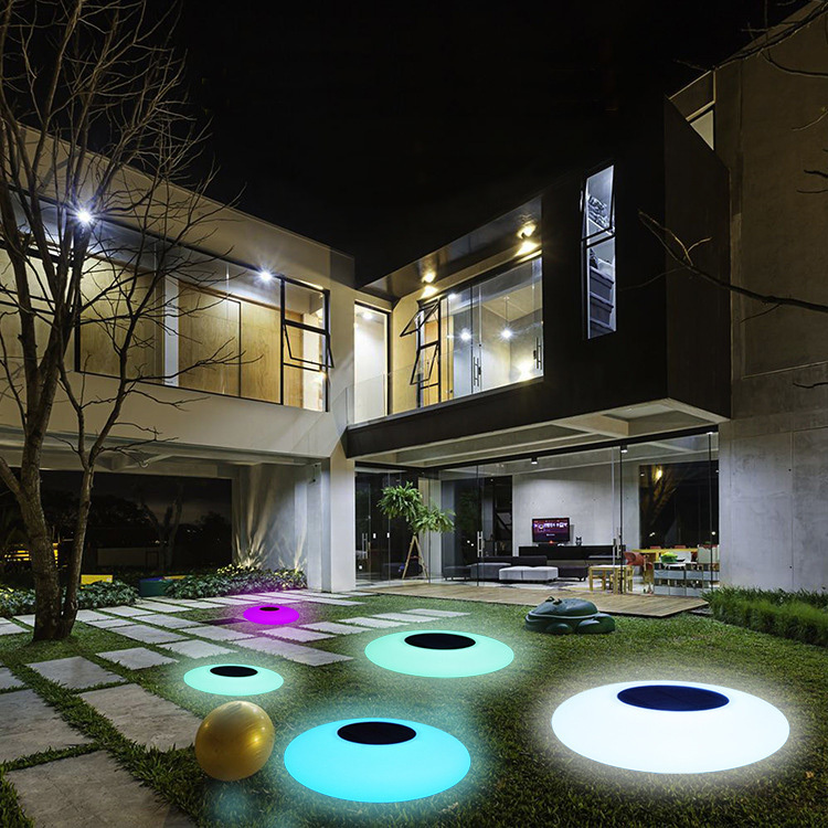 IP67 waterproof Floating underwater RGB led swimming pool lights with Remote Control solar floating pool lamp