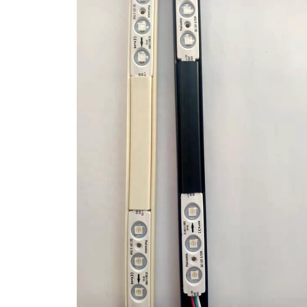 ABS Channels Black or White Color for LED Modules or LED Flexible Strips or LED Bars