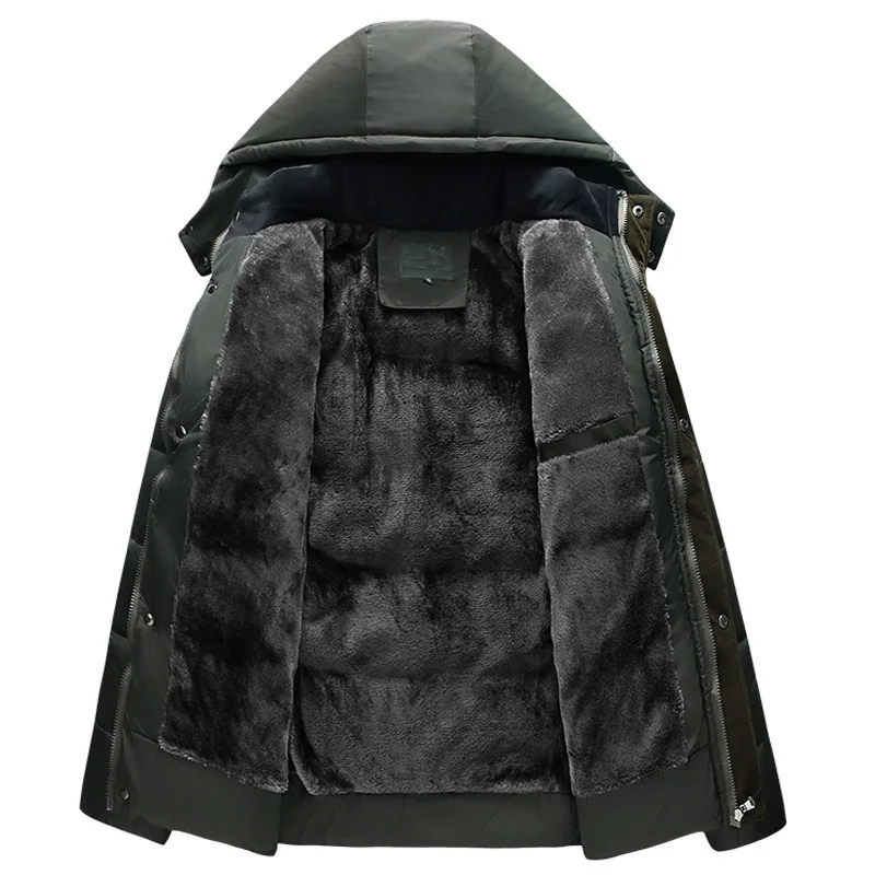 С застежкой "молния" chaquetas hombre зима Мужская Верхняя одежда & пальто, Теплый Мужская куртка очень теплая пальто для мужчин