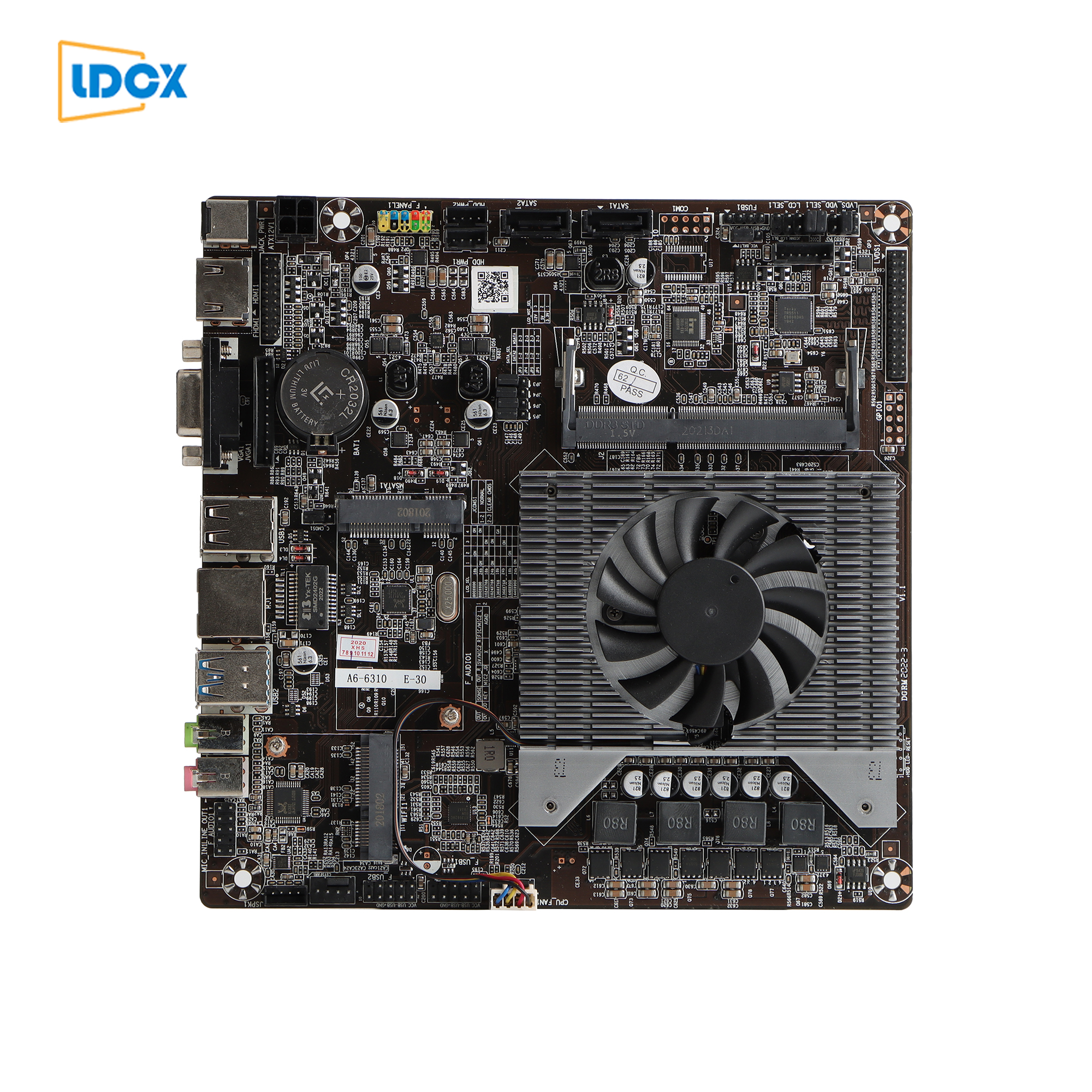 LDCX AMD A6-6310 four core 12V Mini ITX industrial control motherboard