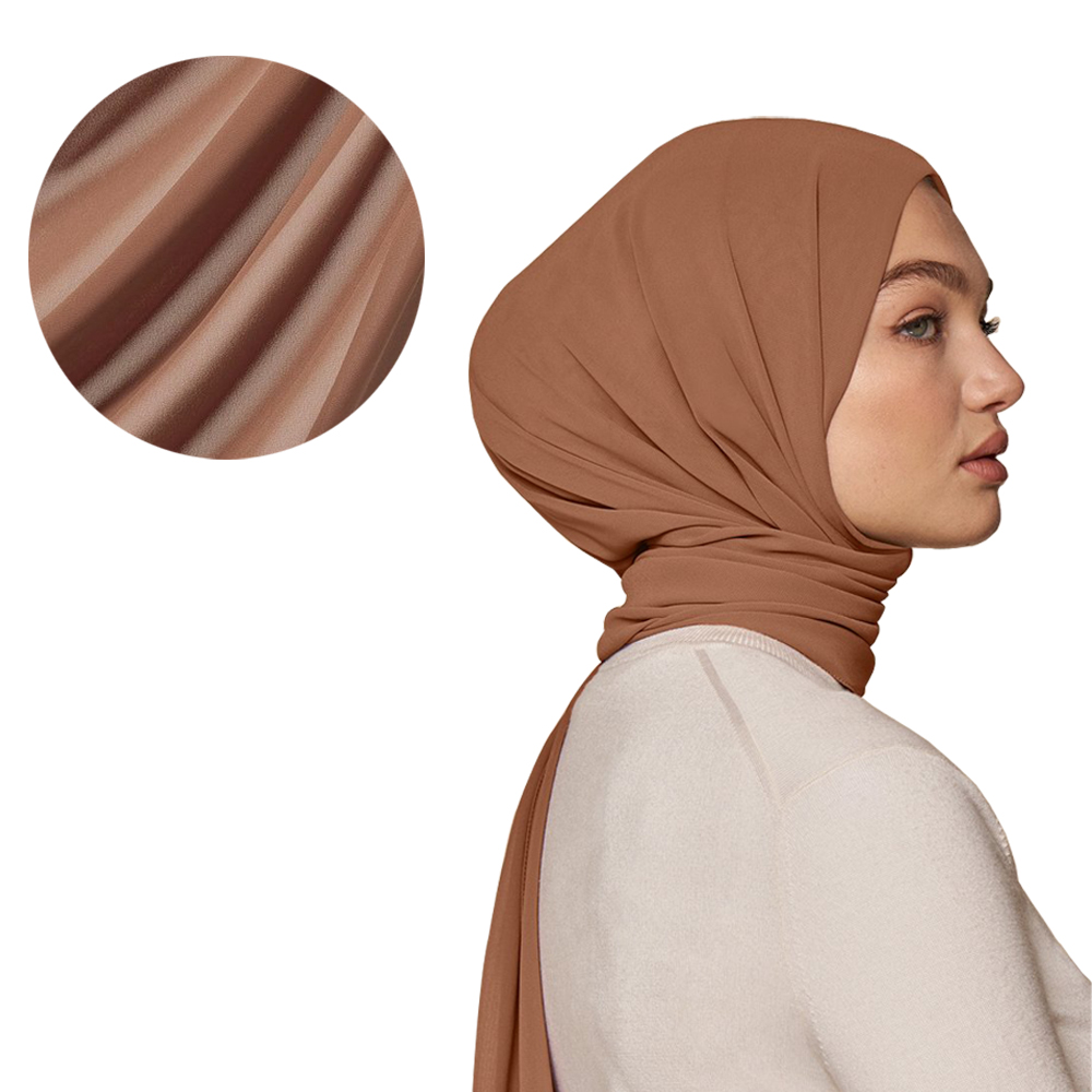 Best Selling Malaysia Turkish Muslim Women Tudung Shawl Premium Plain Chiffon Scarf Hijab