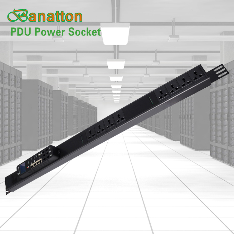 Универсальный Интеллектуальный PDU Блок питания монтирует Rackmount сетевой уровень PDU Блок питания с переключателем 8 способов