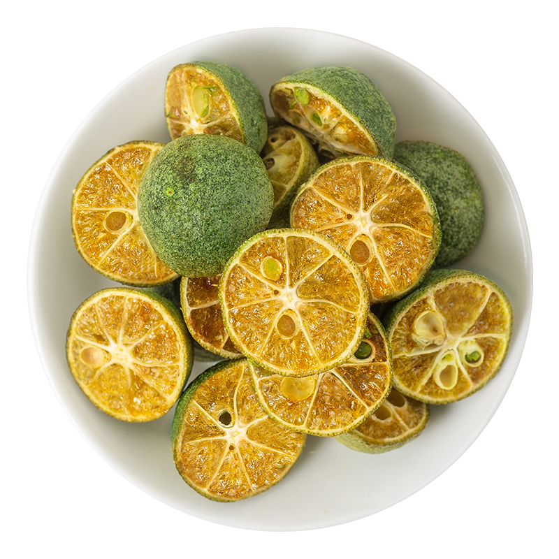 green dried lemon slice