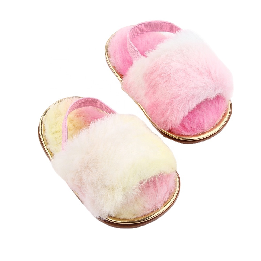 Hot Selling Indoor Walking Shoes Fasion Colours Tie-dyed Toddler Shoes Boys Girls Baby Sandals