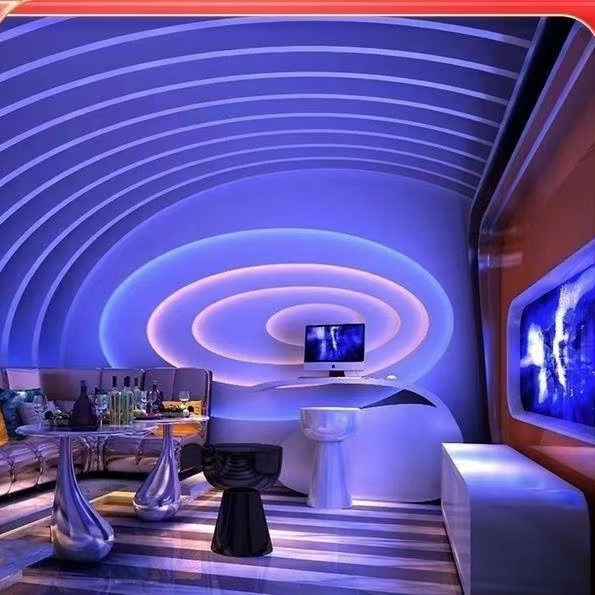 Immersive interactive projection 5D light and shadow Holographic projection interactive projection banquet hall