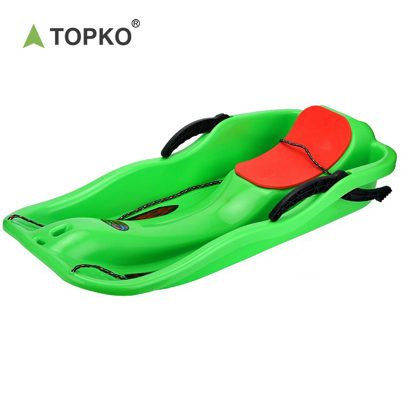 Взрослый Снежный велосипед TOPKO, скутер, лыжные сани, красный, синий пластиковый цвет, материал тормоза, оригинальные настоящие шины, лыжные сани