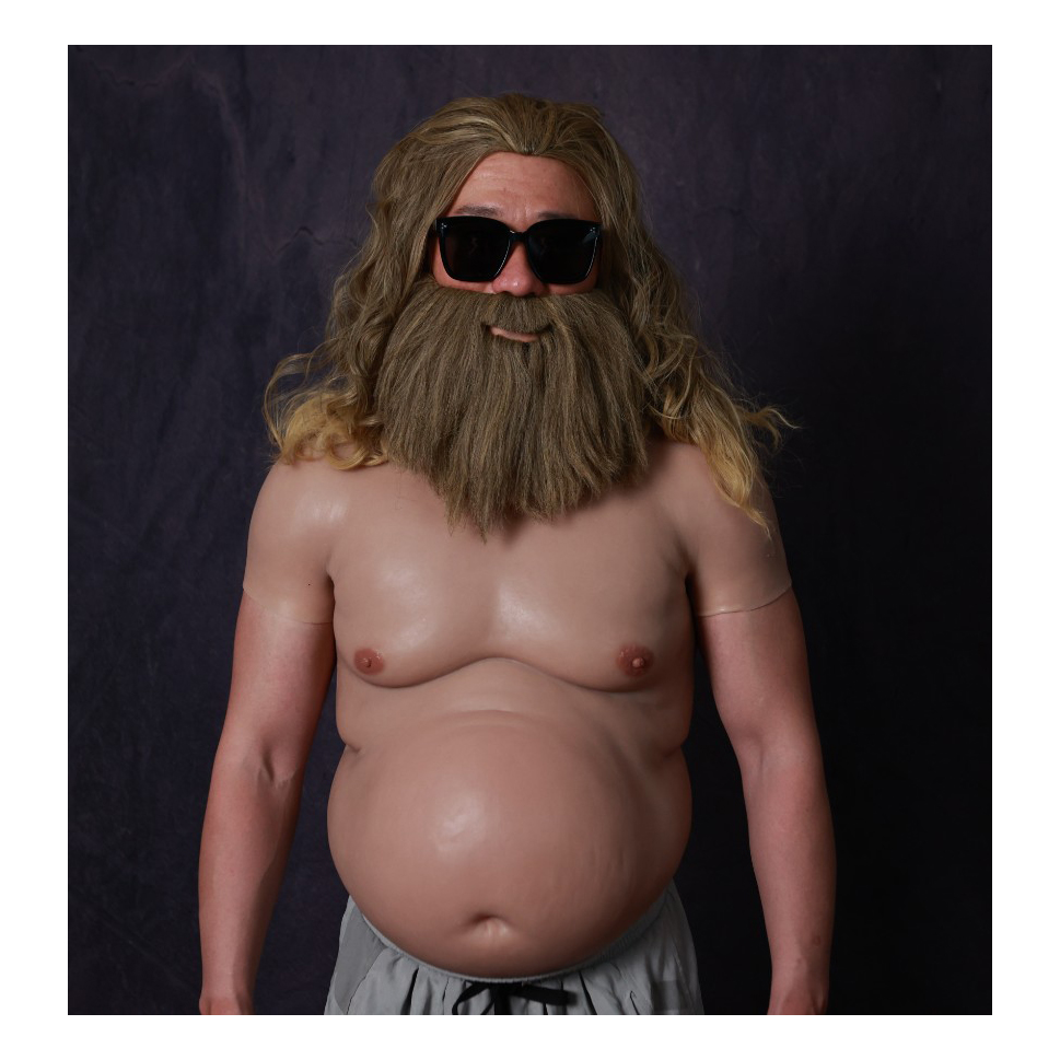 caixin Silicone Male beer belly Body Suit Cosplay Belly Muscles Muscle Suit Muscle Suit Realistic Cosplay