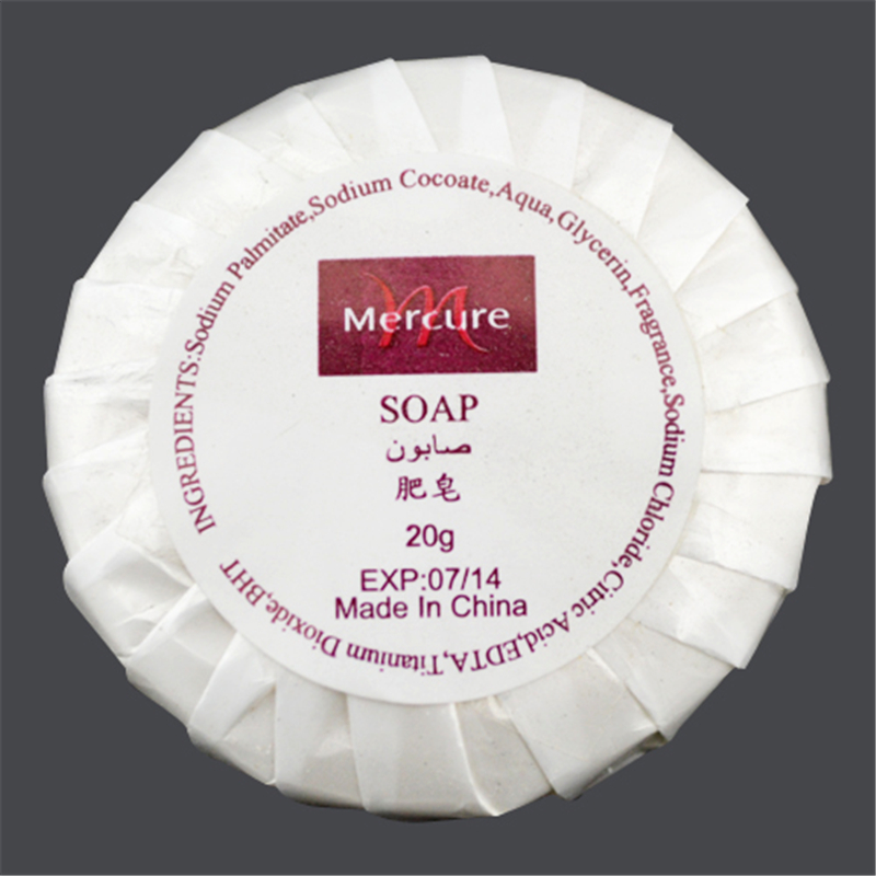 Гофрированная обернутая OEM допустимая гостиничная ручная мыло 20 г